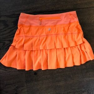 Lululemon orange skort